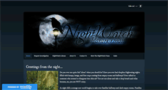 Desktop Screenshot of nightwatchparanormal.com