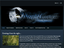 Tablet Screenshot of nightwatchparanormal.com